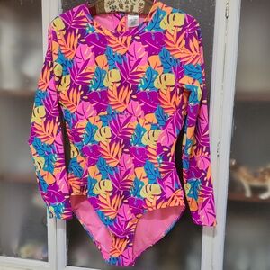 Tropical Swimwear  Pink and Blue XL